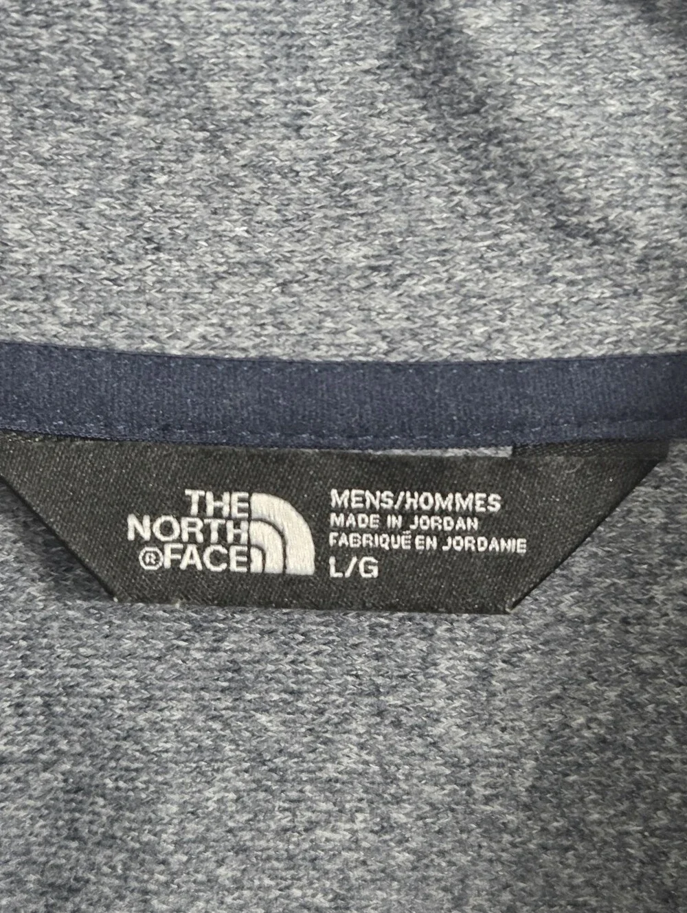 The North Face Quarter Zip Pullover Size Large Blueish Gray